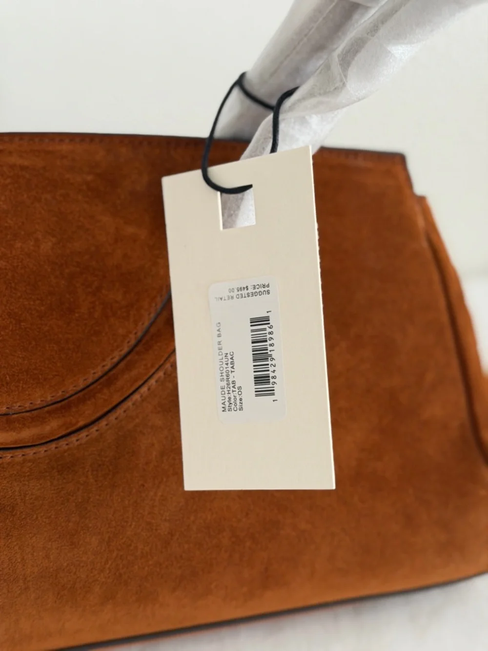 Staud Maude Shoulder Bag in Tabac Suede - Picture 7 of 10